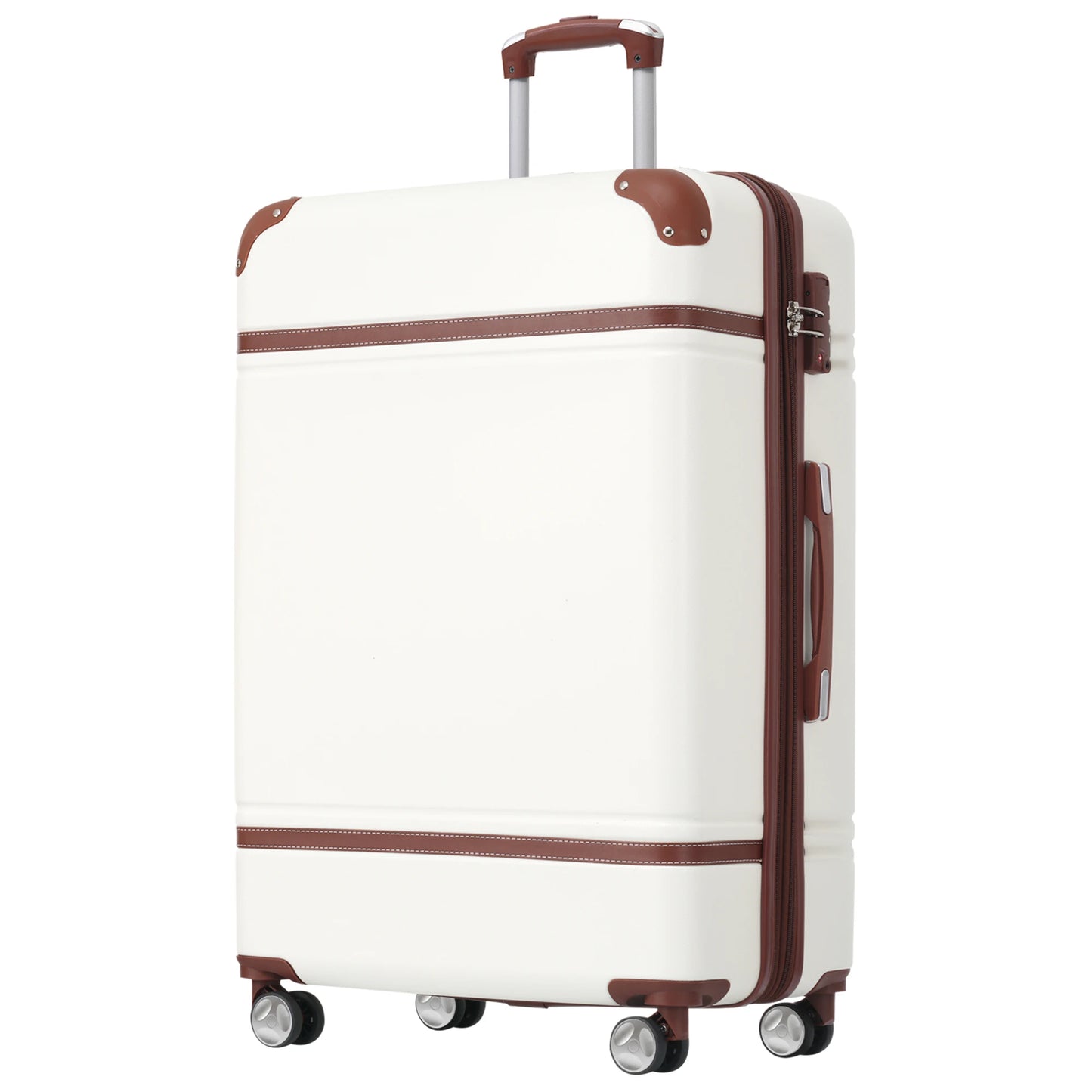 28 IN Luggage 1 Piece with TSA lock , Expandable Lightweight Suitcase Spinner Wheels, Vintage Luggage