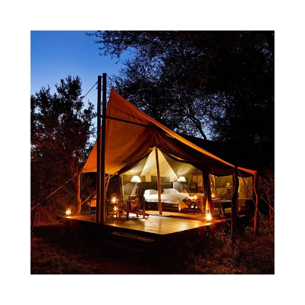 Outdoor Camping With Air Conditioning Villa Safari Luxury Hotel Tent