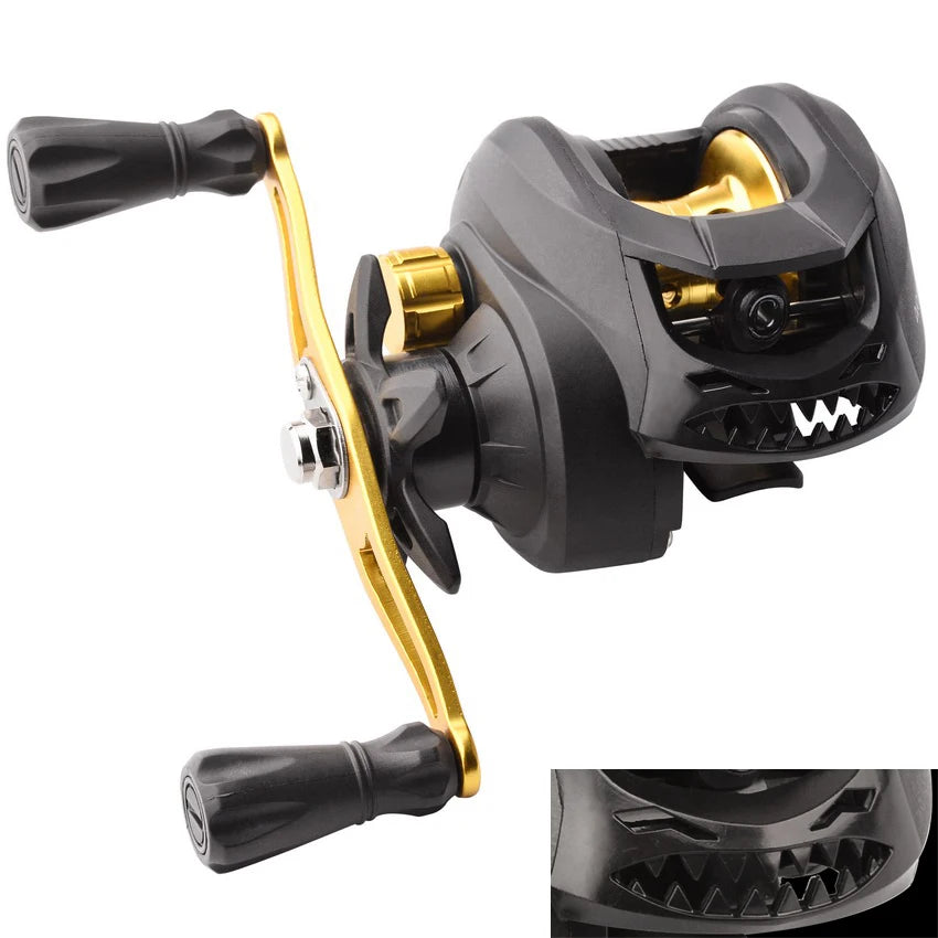 Baitcasting Reel 7.2:1 High Speed Long Shoot Prevent Line Tangling Fishing Reel Fresh Saltwater Reel Fishing Pesca Wheel