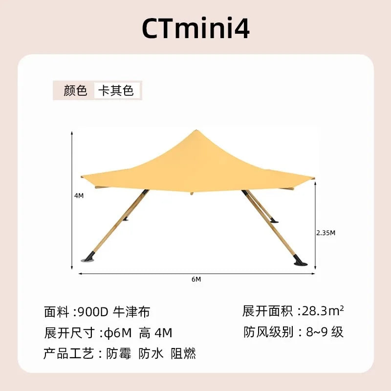Luxury Pyramids PVC Teepee Tent Outdoor Camping Tipi Tent For Event Party
