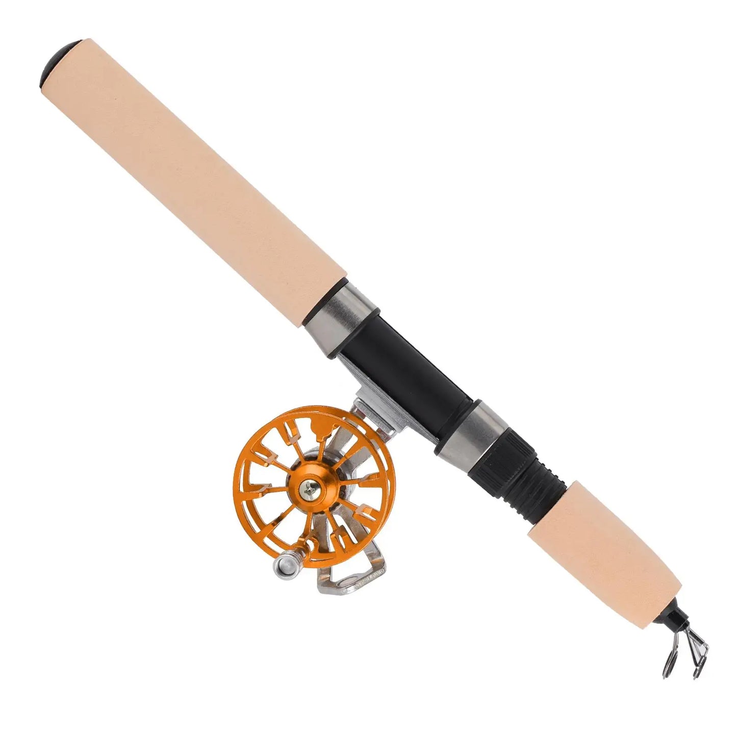 Telescopic Fishing Rod Set 60cm/66cm with Reel - Outdoor Fishing Kit & Tackle for Winter Adventures