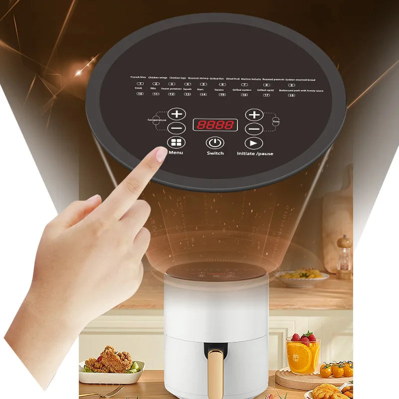 Electric Hot Air Fryers, Healthy Cooking with Temperature Control & Nonstick Basket Compact Space Saving, 360 degree hot air cir