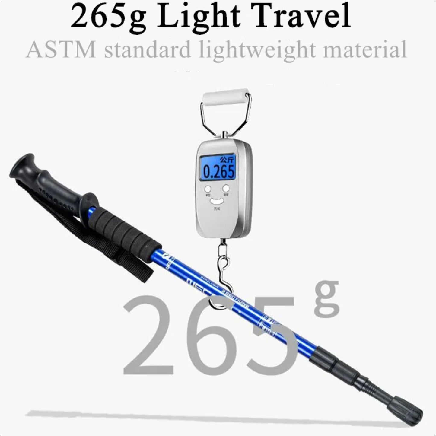 Ultralight, Adjustable, Durable High-quality Nordic Walking Sticks for Adults - NCS-10, Non-slip Trekking Poles Perfect for Hiki