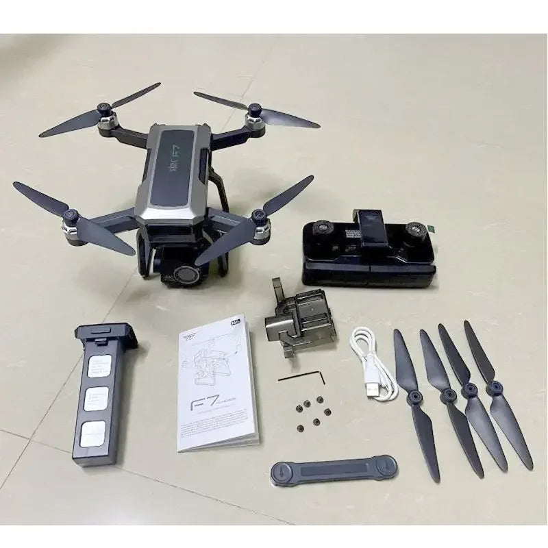 Flyxinsim F7 4K PRO Dual Camera GPS 25Mins 3KM FPV 3-Axis Gimbal 5G WIFI Drone With Camera Professional Mini Drone Cameras