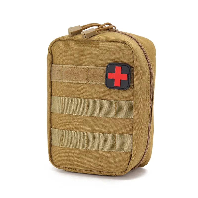 Portable Tactical First Aid Kit Medical Bag for Hiking Travel Home Emergency Treatment Case Survival Tools EDC Pouch