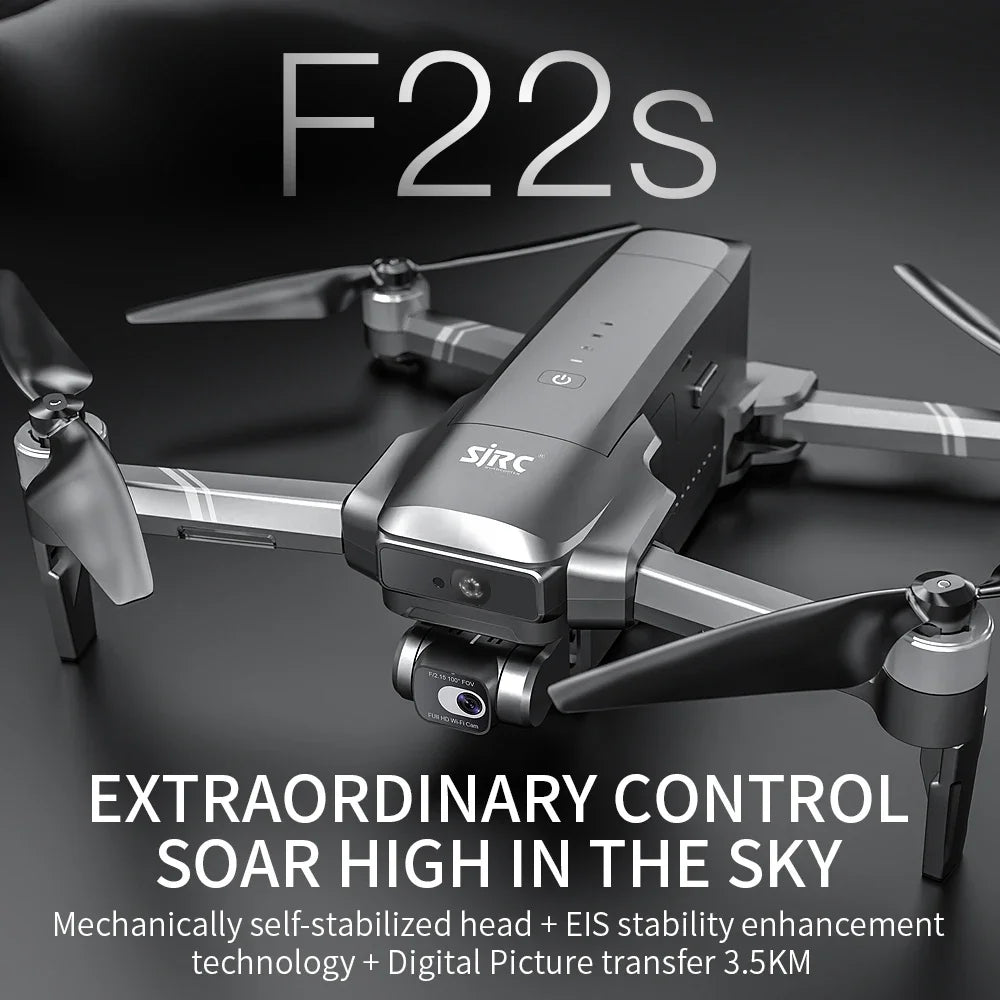 2023 SJRC F22 4K Pro Drone with HD Camera Without Obstacle Avoidance 2-Axis EIS Gimbal Brushless Foldable RC Drone