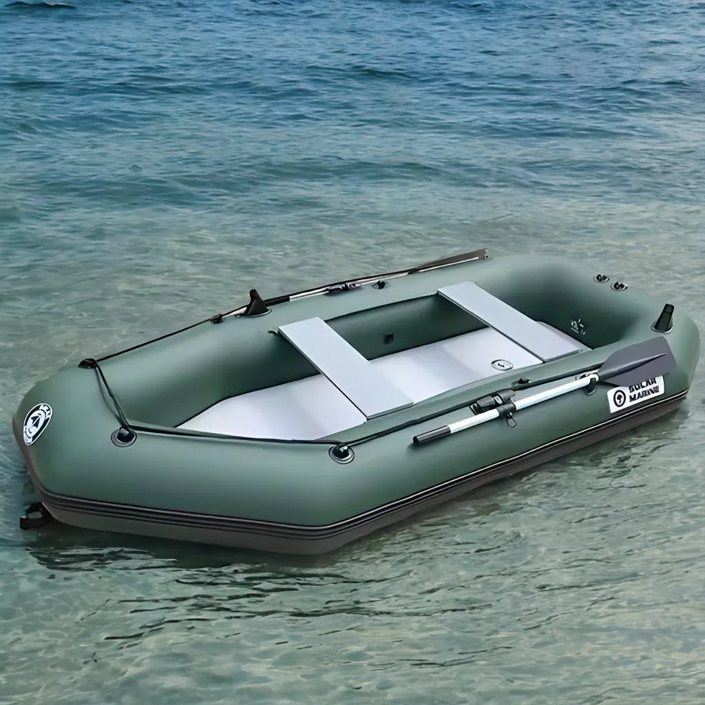 SOLAR MARINE 3M 9.8FT Air Mat Floor Inflatable Fishing Boat Racing Boats and Kayak Surfing Canoe for Adult Outdoor Watersports