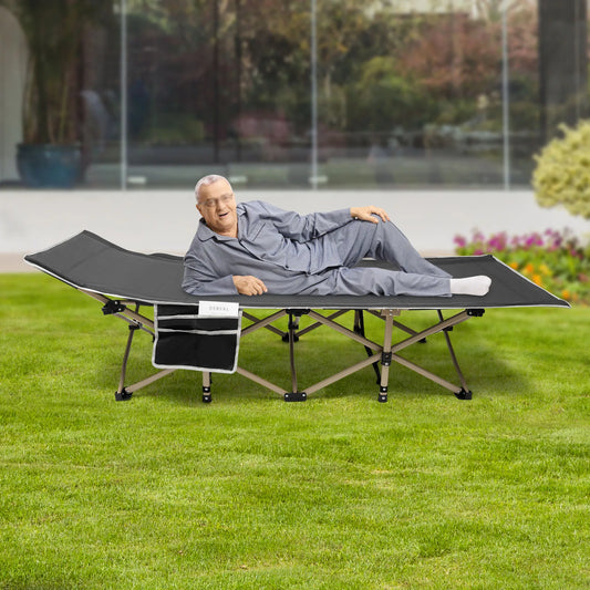 1.9M Camping Bed, Camping Cot for Adults, Folding Sleeping Cots for Camping & Hunting, Travel Tent Cots