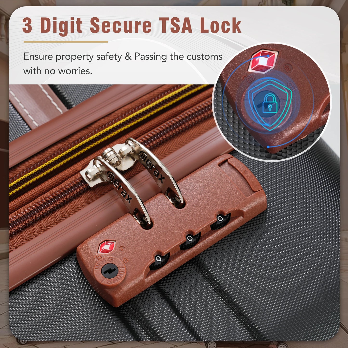 20 IN Luggage 1 Piece with TSA lock , Lightweight Suitcase Spinner Wheels,Carry on Vintage Luggage