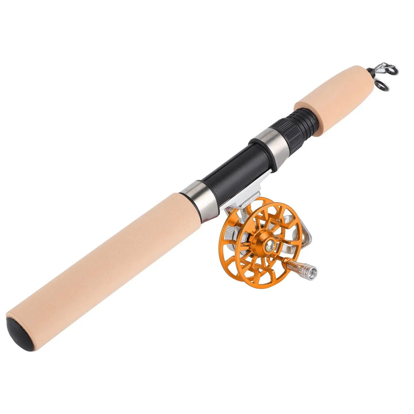 Telescopic Fishing Rod Set 60cm/66cm with Reel - Outdoor Fishing Kit & Tackle for Winter Adventures