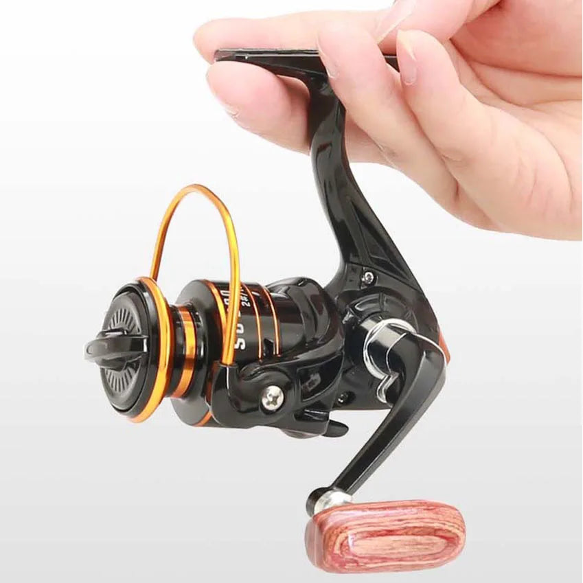 800 series Small Spinning Fishing Reel Metal Coil 5KG Max Drag Ice Lure Saltwater Freshwater Small Fishing Wheel