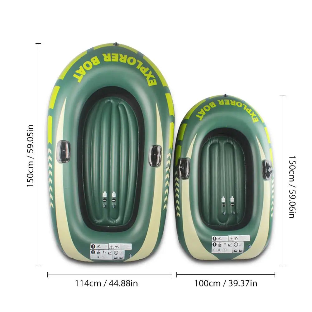 Rubber Boat Thick Wear-resistant Double Iatable Boat 1/2 Person Kayak Fishing Boat Extra Thick Rubber Boat Hovercraft