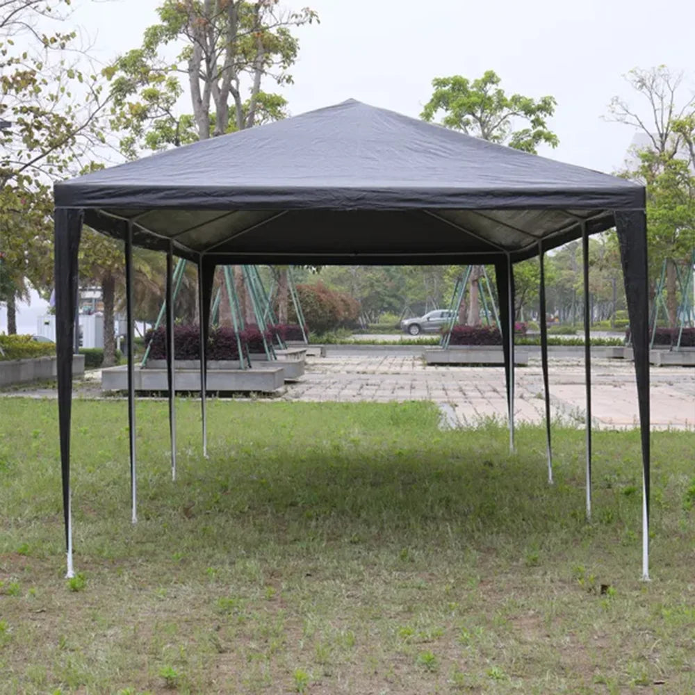 10'x30' Black Outdoor Party Tent with 8 Removable Sidewalls Waterproof Canopy Patio Wedding Gazebo