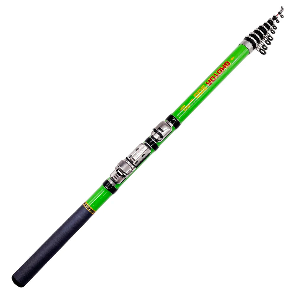 Carbon Fiber 1.5m 1.8m 2.1m 2.4m 2.7m 3m Spinning Fishing Rod Telescopic Rock Rods Surfcasting Pole Professional Fishing Tackle