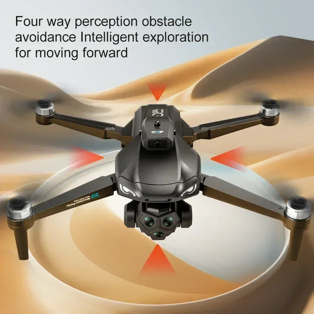 New K33 RC Drone 4K Professinal With Wide Angle Triple HD Camera Foldable RC Helicopter WIFI FPV Height Hold Toy Drone