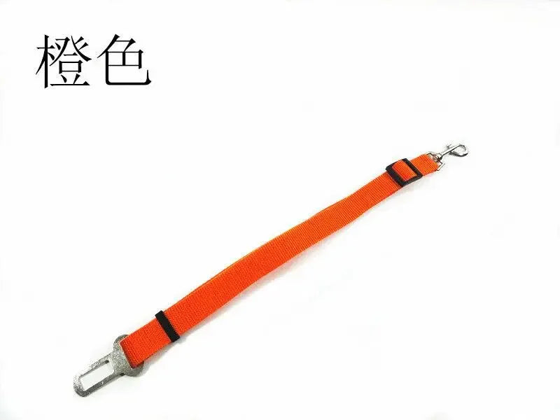 Adjustable Cat and Dog Car Seat Belt Pet Seat Vehicle Harness Lead Clip Safety Lever Traction Dog Collars Accessoires