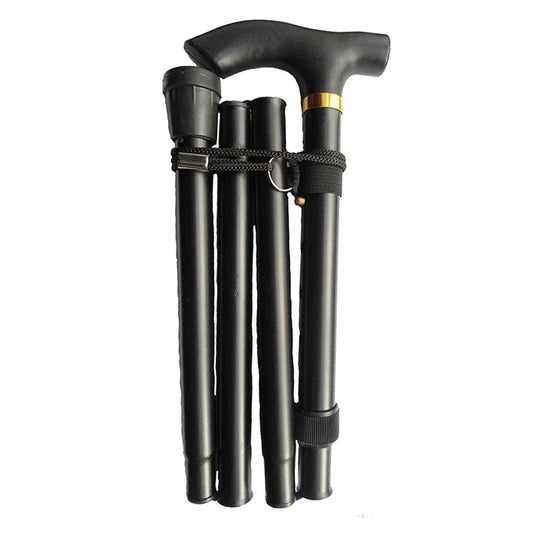 Hiking Camping Mountaineering Poles Walking Stick Telescopic Baton Trekking Poles Folding Cane Crutches Pole Unisex