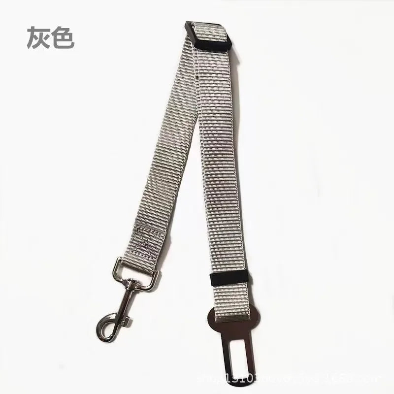 Adjustable Cat and Dog Car Seat Belt Pet Seat Vehicle Harness Lead Clip Safety Lever Traction Dog Collars Accessoires
