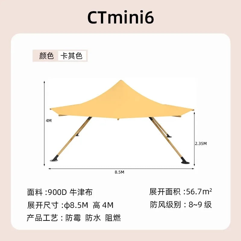 Luxury Pyramids PVC Teepee Tent Outdoor Camping Tipi Tent For Event Party