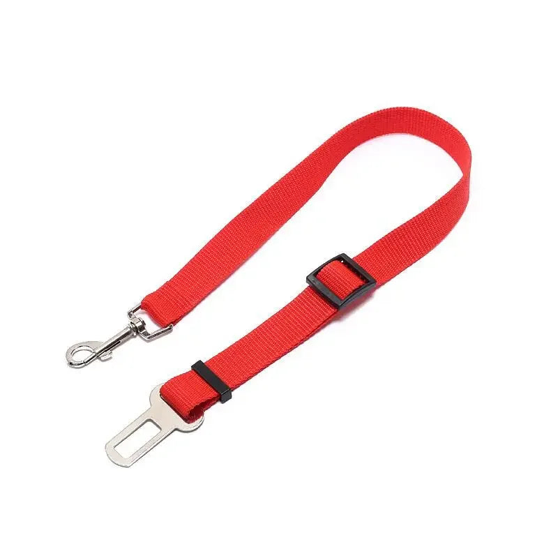 Adjustable Cat and Dog Car Seat Belt Pet Seat Vehicle Harness Lead Clip Safety Lever Traction Dog Collars Accessoires