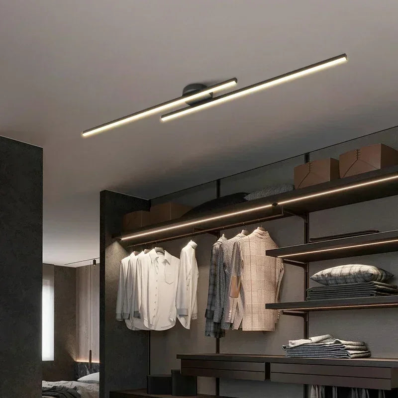 Modern LED Ceiling Light Black Gold 60/80cm celing Lamps For Living Room Entryway Bedroom Restaurant Indoor Decor Lighting