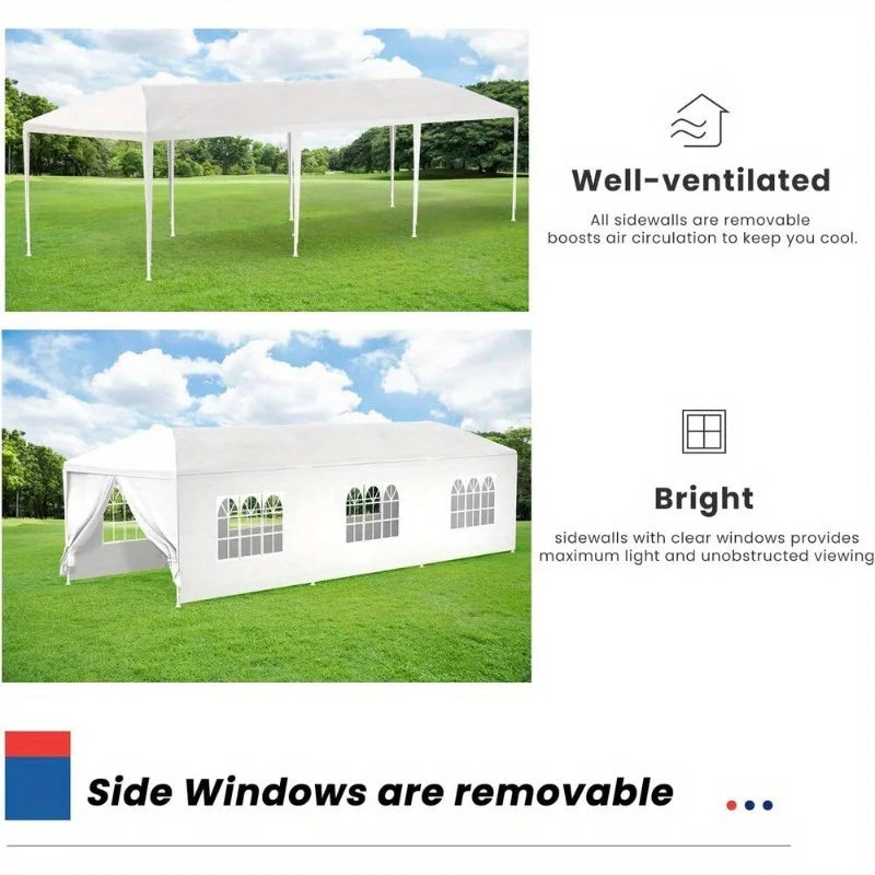 10x30 Party tent Wedding Terrace gazebo Outdoor carshed sunshade
