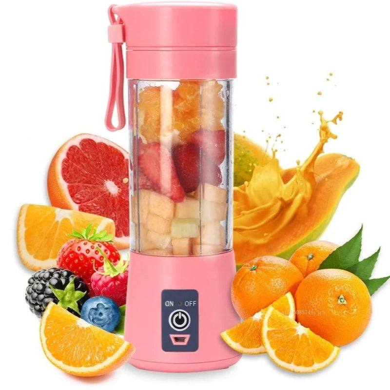 Mini Electric Juicer Household Electric Mini Bottle Home Fruit Milkshake Mixer USB Charging Juicer Machine for Kitchen Blender