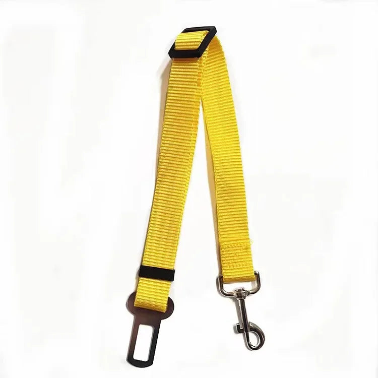 Adjustable Cat and Dog Car Seat Belt Pet Seat Vehicle Harness Lead Clip Safety Lever Traction Dog Collars Accessoires