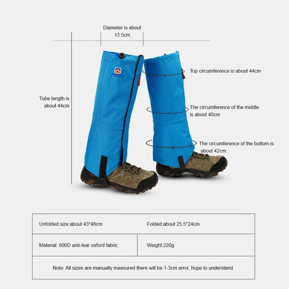 Shoe Snowshoe Trekking Leg Ski Protect Snow Cover Waterproof Legging Gaiter Walk Winter Mountain Climb Boot Camp Hiking