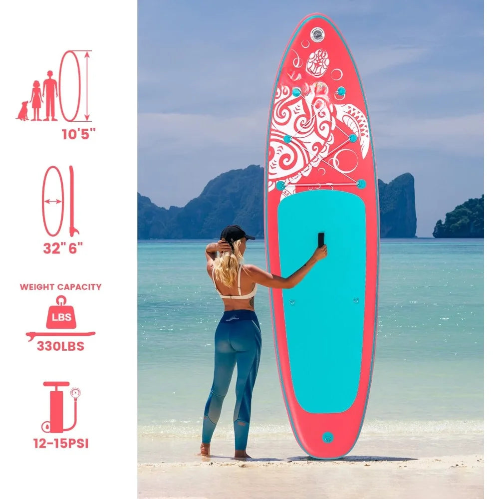 Inflatable Paddle Board Stand Up Paddleboards for Adults SUP with Two Different Configurations of Accessories