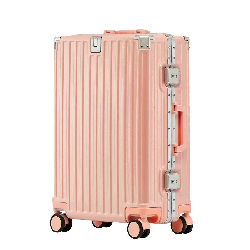 20/22/24/26 Inch Travel Suitcase Rolling Luggage Trolley Case Universal Wheel Carry-on Luggage with Cup holder Boarding Case