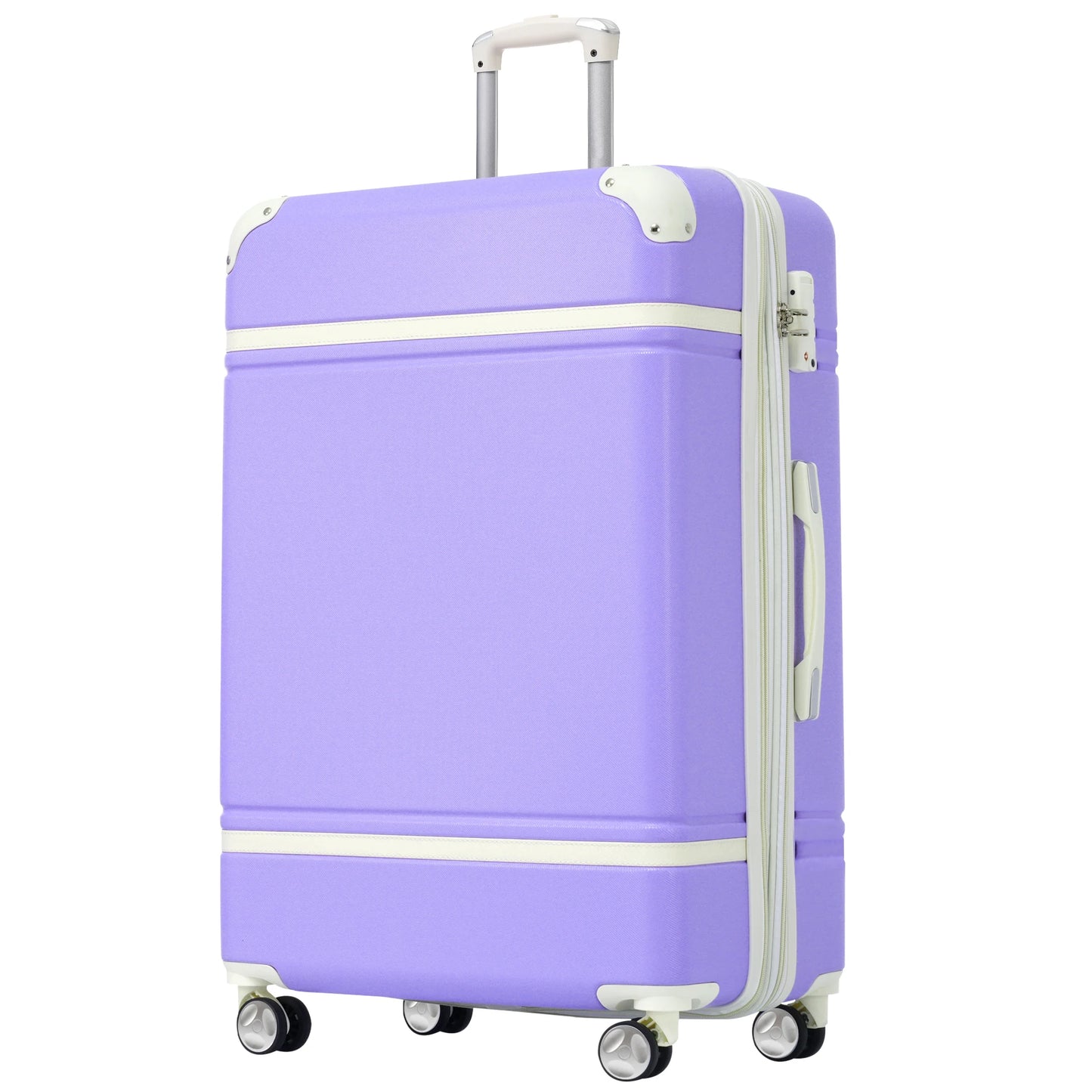 28 IN Luggage 1 Piece with TSA lock , Expandable Lightweight Suitcase Spinner Wheels, Vintage Luggage
