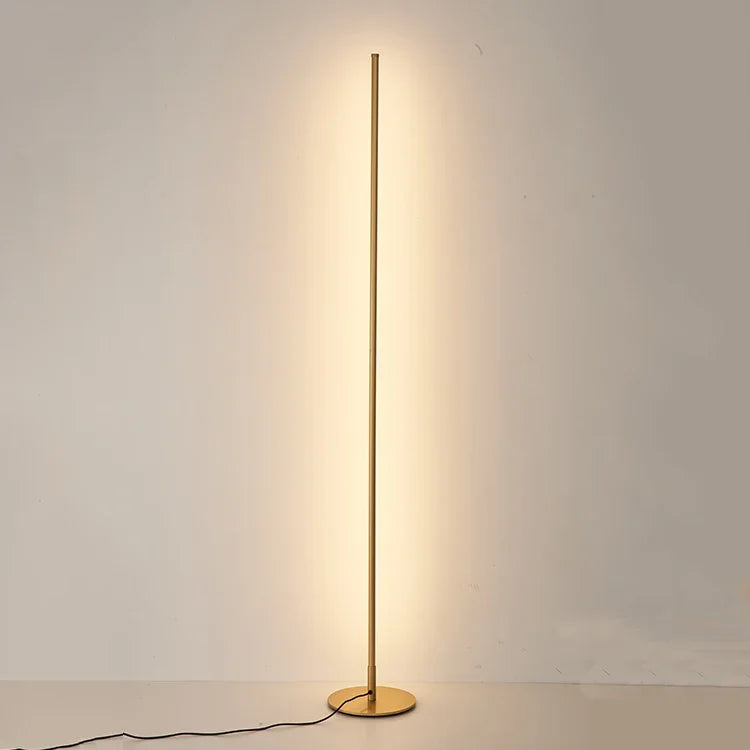 Standing Floor Lamp for Home Bedroom Living Room Lighting Modern Simple Nordic Style Black Iron Contemporary Aluminum Alloy