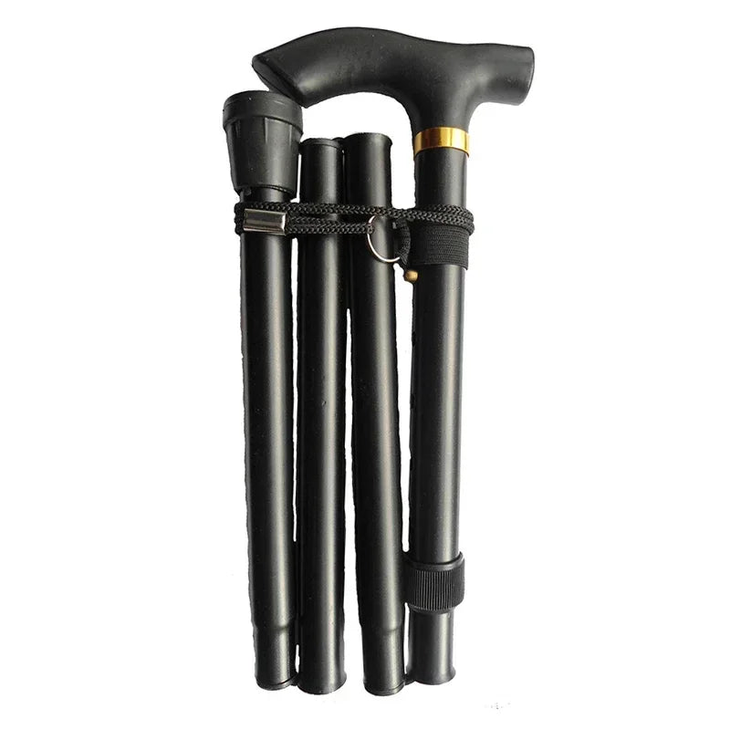 Hiking Camping Mountaineering Poles Walking Stick Telescopic Baton Trekking Poles Folding Cane Crutches Pole Unisex
