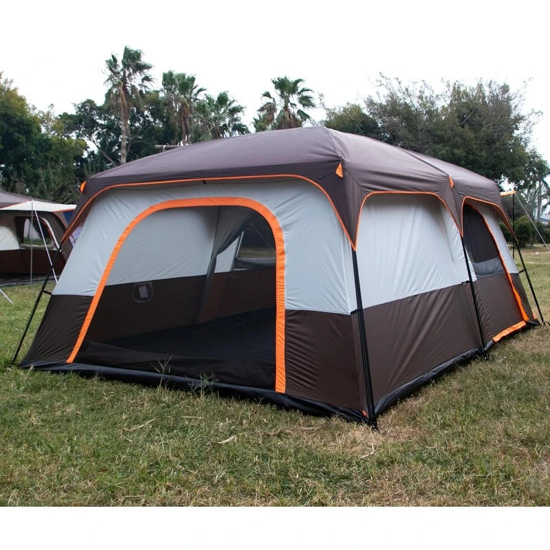 Hot Selling Extra Large Tent Family Cabin Tent 2 Rooms 3 Doors and 3 Windows with Interior Space Is Larger and More Comfortable