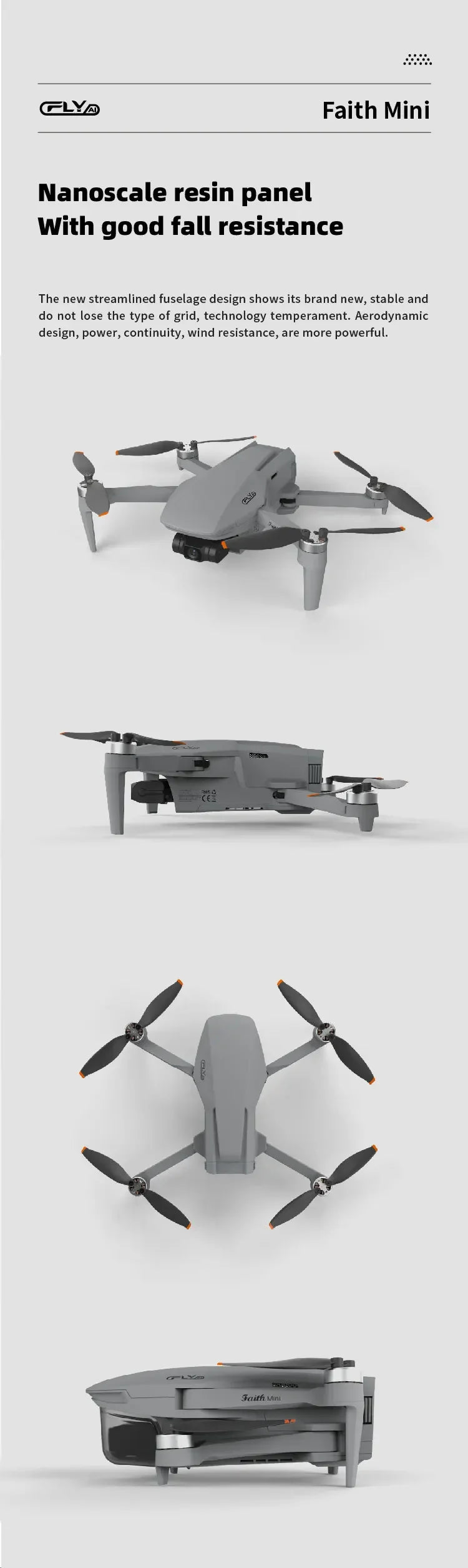 DF816 Faith Mini 3 axis stable gimbal 3KM professional drone with 4k camera gps positioning photography quadcopter