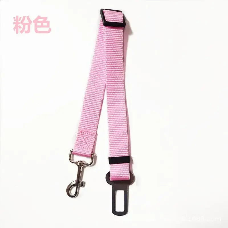 Adjustable Cat and Dog Car Seat Belt Pet Seat Vehicle Harness Lead Clip Safety Lever Traction Dog Collars Accessoires