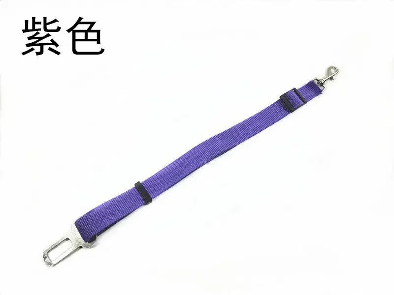 Adjustable Cat and Dog Car Seat Belt Pet Seat Vehicle Harness Lead Clip Safety Lever Traction Dog Collars Accessoires