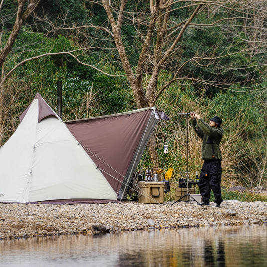 MOBI GARDEN camping tent pyramid shelter Forest Tower 230 waterproof windproof Fender can be installed