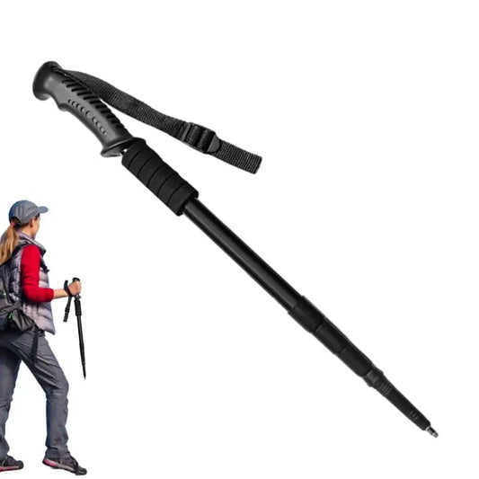 Trekking Poles For Hiking Ergonomic 4 Section Trekking Poles Walking Sticks Hiking Sticks Lightweight For Women Mens Kids