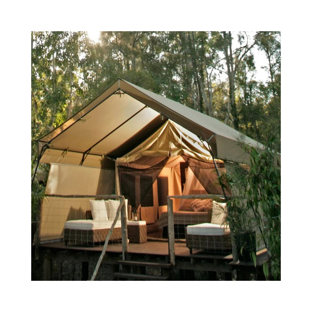 Outdoor Camping With Air Conditioning Villa Safari Luxury Hotel Tent