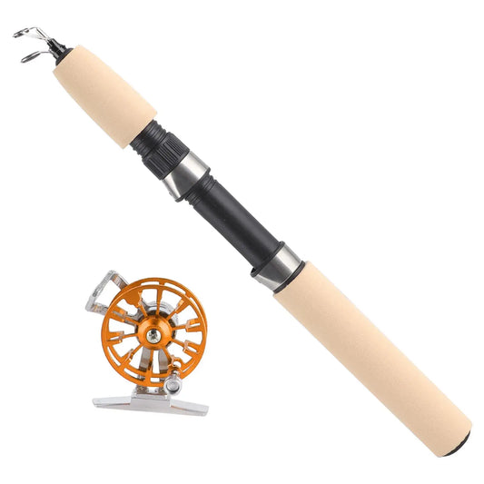Telescopic Fishing Rod Set 60cm/66cm with Reel - Outdoor  Fishing Kit & Tackle for Winter Adventures