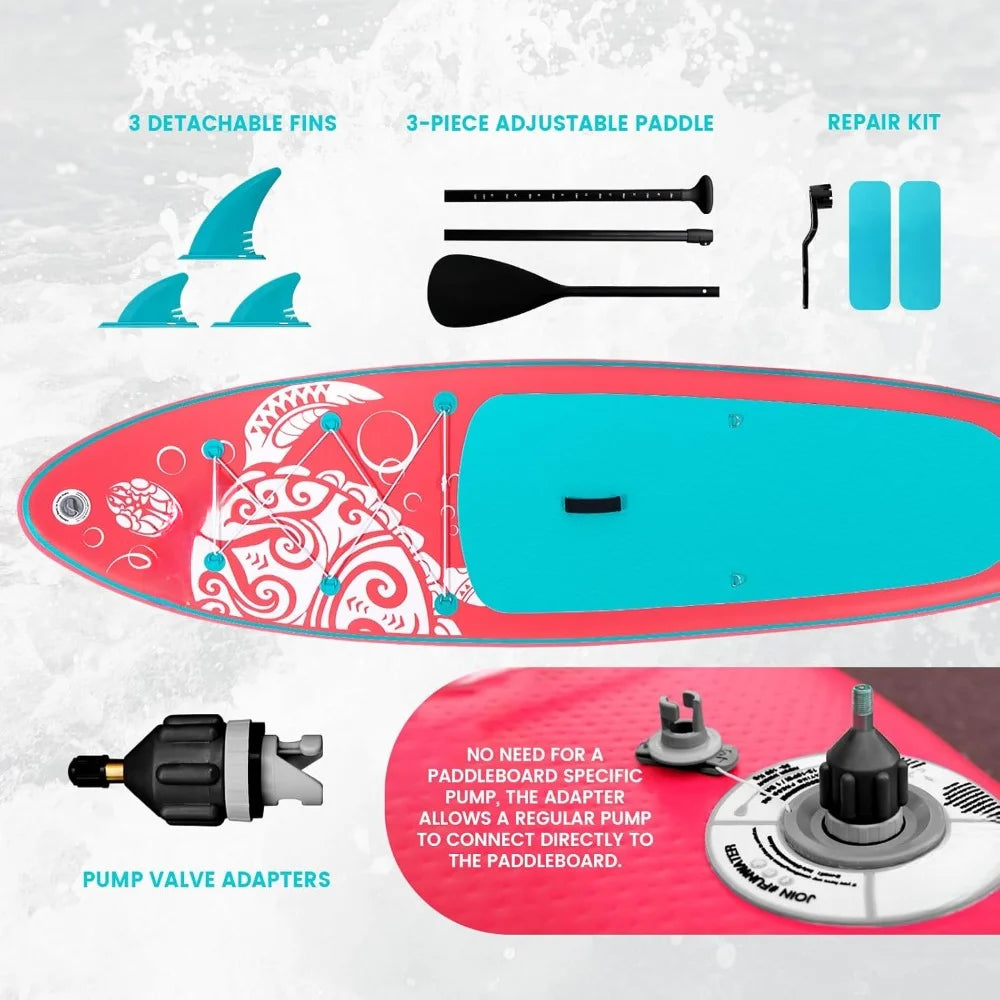 Inflatable Paddle Board Stand Up Paddleboards for Adults SUP with Two Different Configurations of Accessories