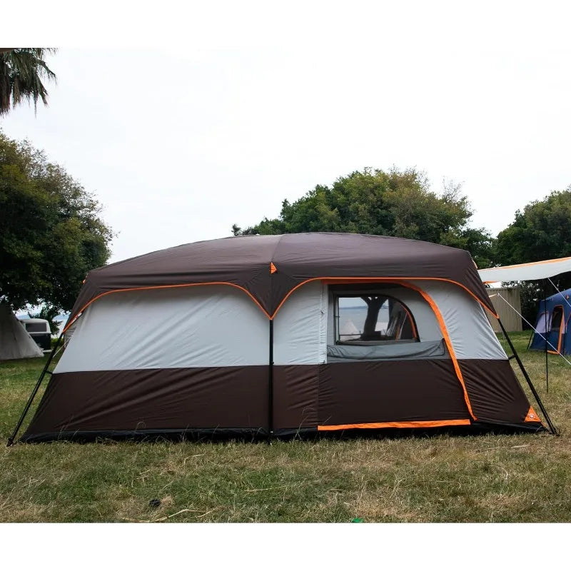 Hot Selling Extra Large Tent Family Cabin Tent 2 Rooms 3 Doors and 3 Windows with Interior Space Is Larger and More Comfortable