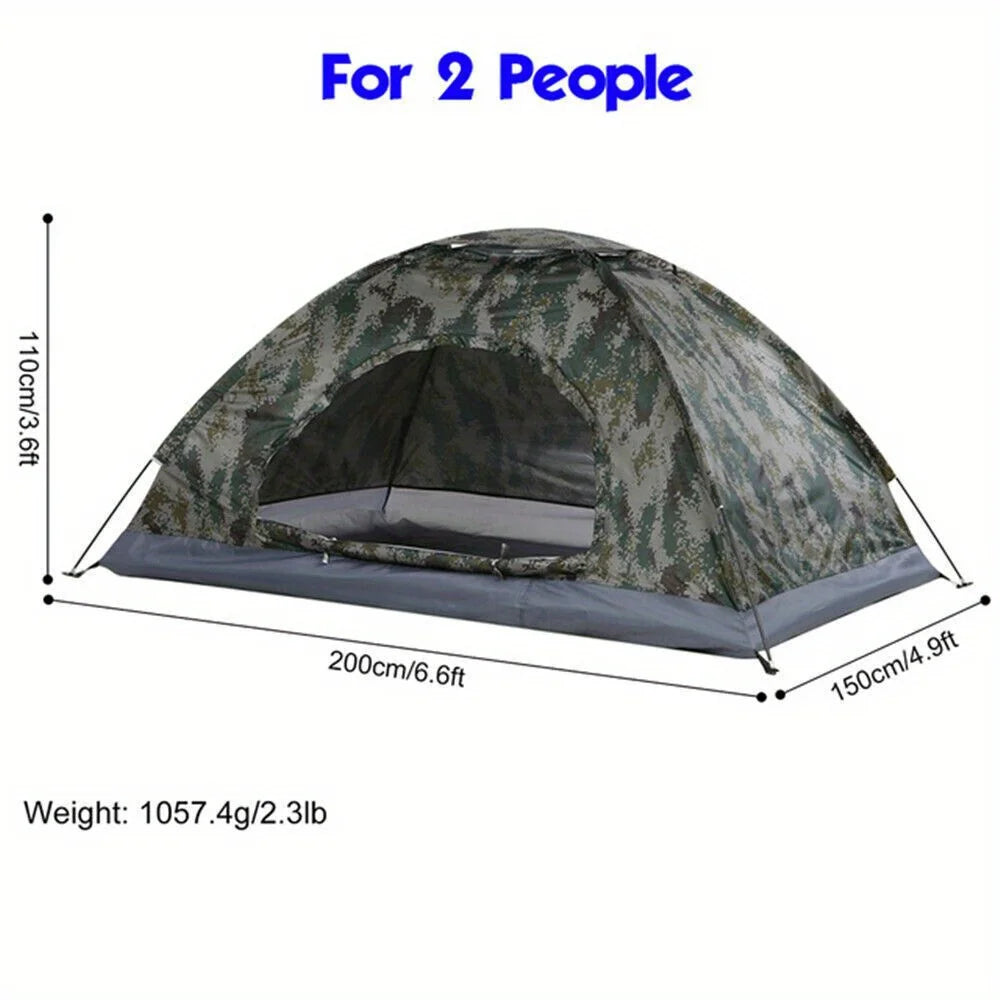 10'x30' Outdoor Camping Dome Tent Lightweight Waterproof Tent For 2-3 Person
