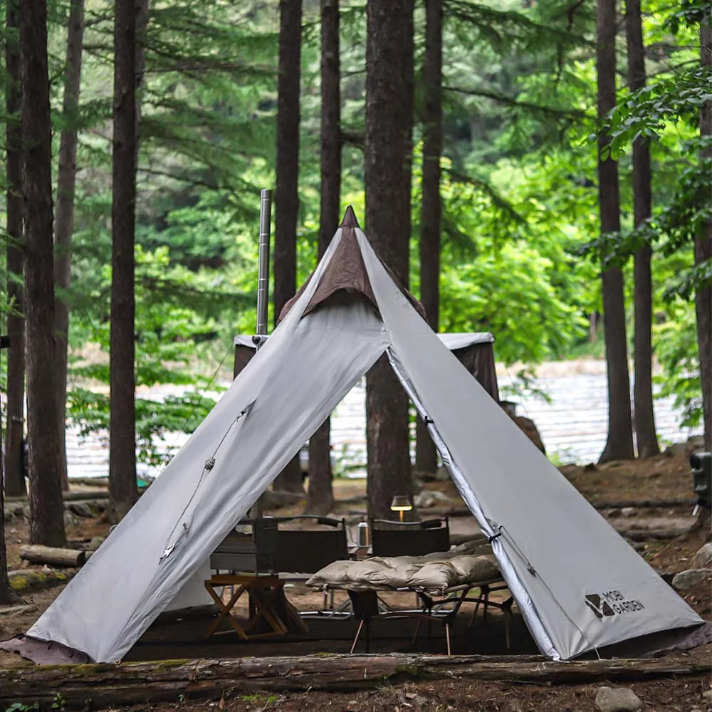 MOBI GARDEN camping tent pyramid shelter Forest Tower 230 waterproof windproof Fender can be installed