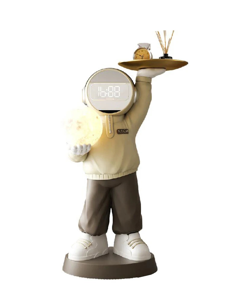 Home Decor Creative Astronaut Statues Large Floor Ornaments Nordic Style Art Luminous Lamp Astronaut Sculpture Housewarming Gift