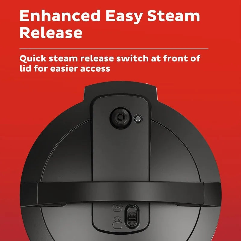 Instant Pot RIO Wide Base, 7.5 Quarts,Large Searing Base,WhisperQuiet Steam Release,7-in-1 Electric Multi-Cooker,Pressure Cooker