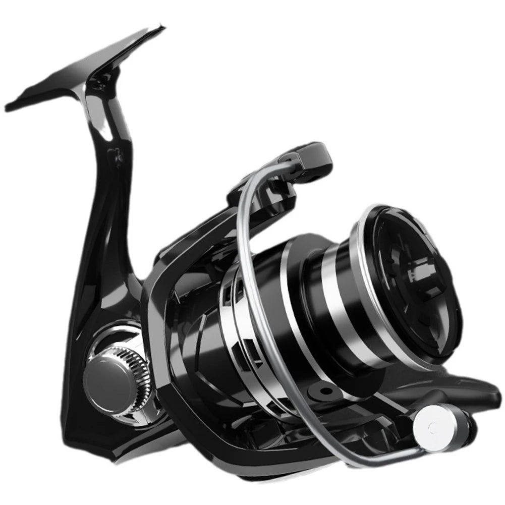Fishing Reel Full Metal Body All Purpose Fishing Spinning Reel 5.2:1 Gear Ratio 12kg Max Drag for Saltwater and Freshwater