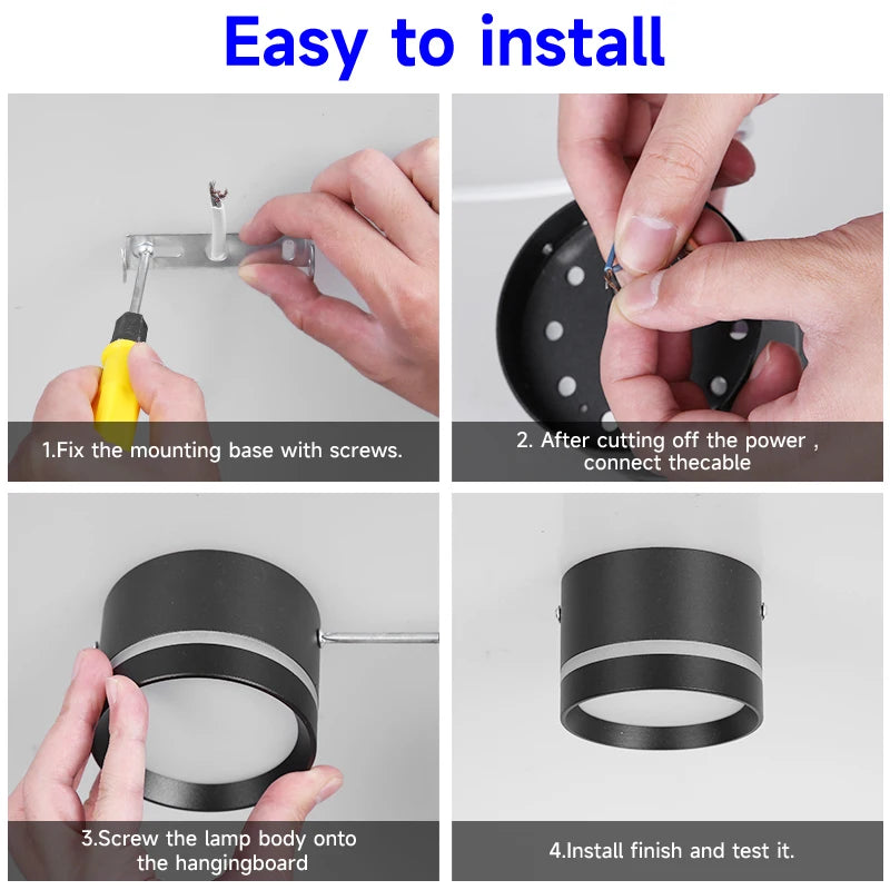 Downlight Led Ceiling Spot Led Lights Fixture for Living Room Home Decor Bedroom Kitchen Celing Lamp Surface mounted Down Light